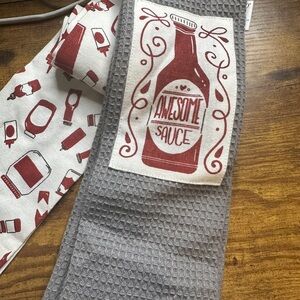 Kitchen neck towel/kitchen boa/kitchen tea towel- awesome sauce